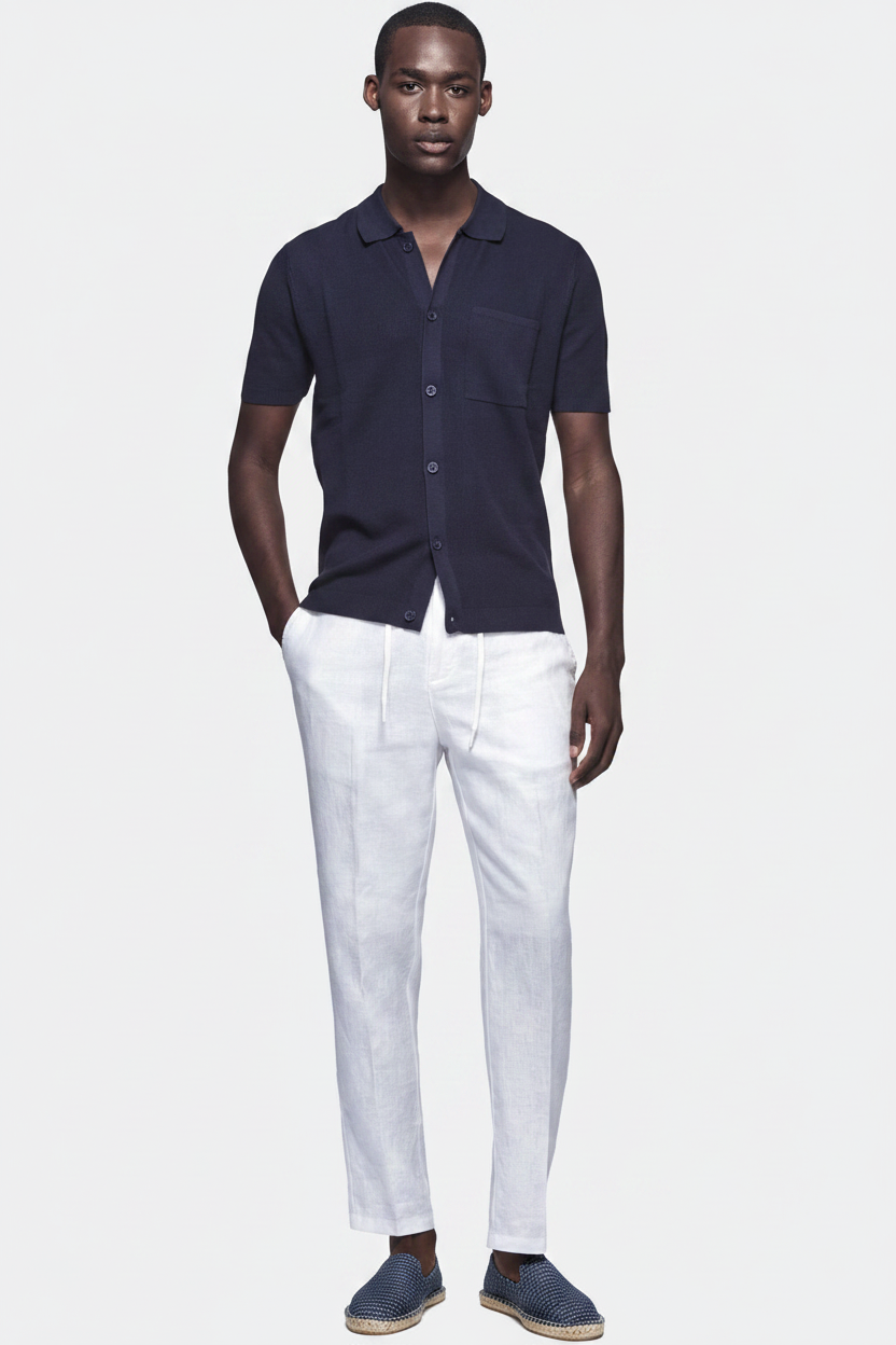Model - Navy Espadrilles Only Change