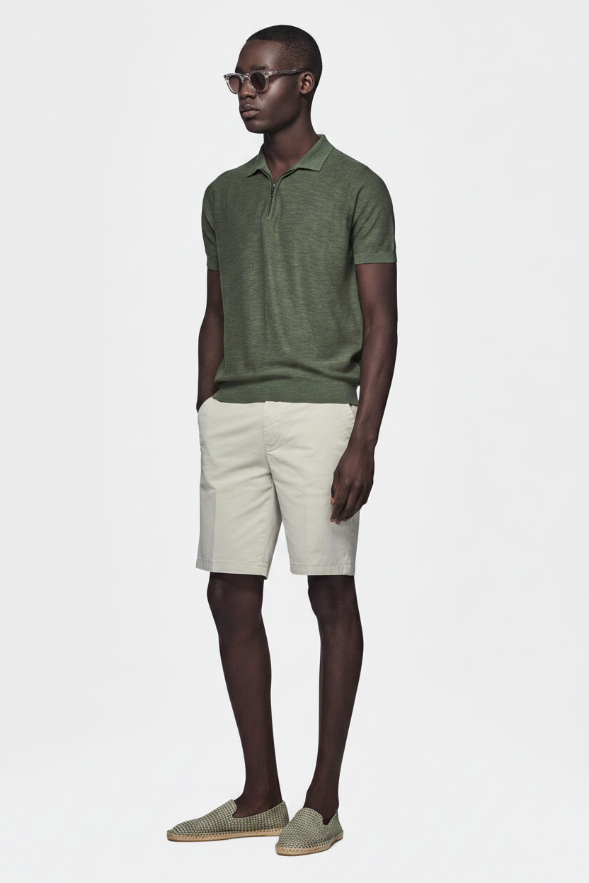 Model with Espadrilles