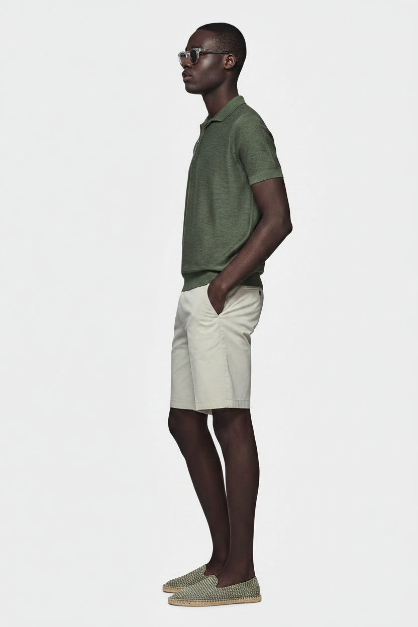 Model with Espadrilles