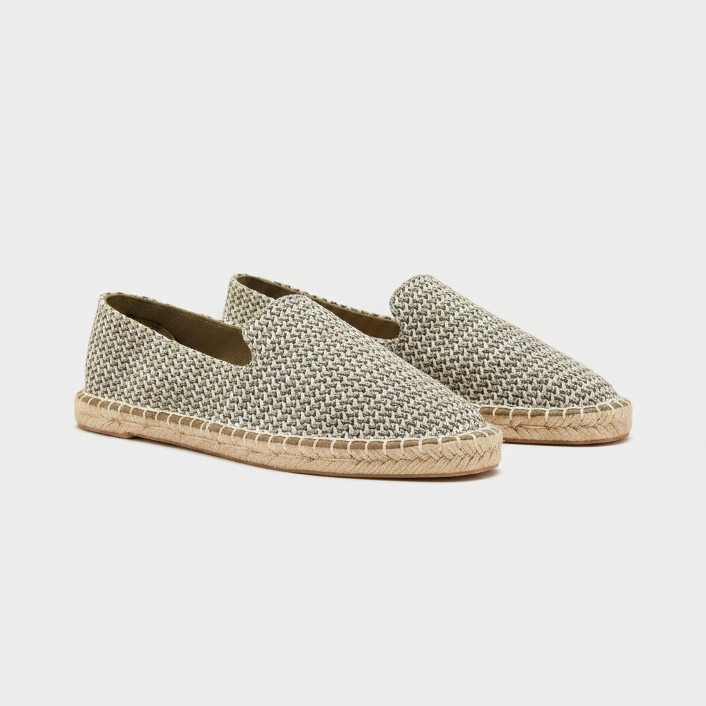 Olive Espadrille - Correct Color, 3/4 Right