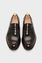 Spada Roma Brown Loafer - Front View with Shoe Tree